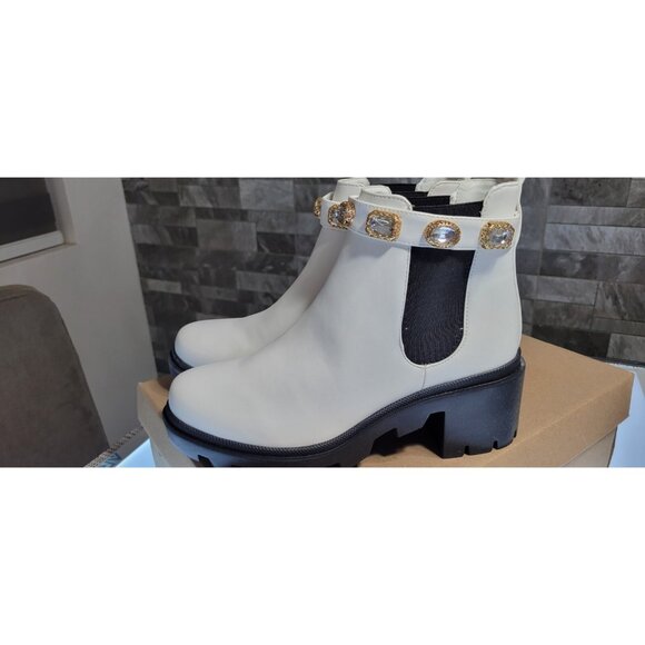 STEVE MADDEN AMULET Boots Black SZ 8 Womens AMOLU1S1 NEW - Picture 1 of 13